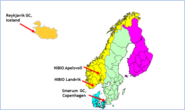 map of Scandinavia